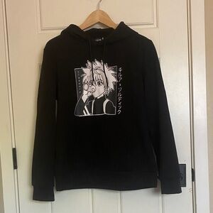 Black Hunter X Hunter Killua Anime Graphic Hoodie